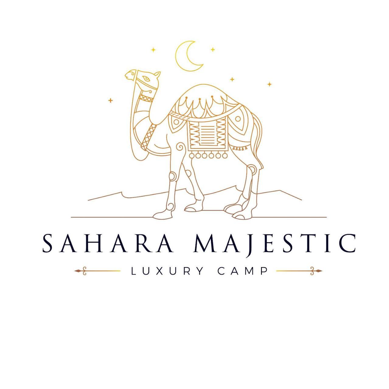 Sahara Majestic Luxury Camp Hotel Merzouga Exterior photo Sahara Majestic logo
